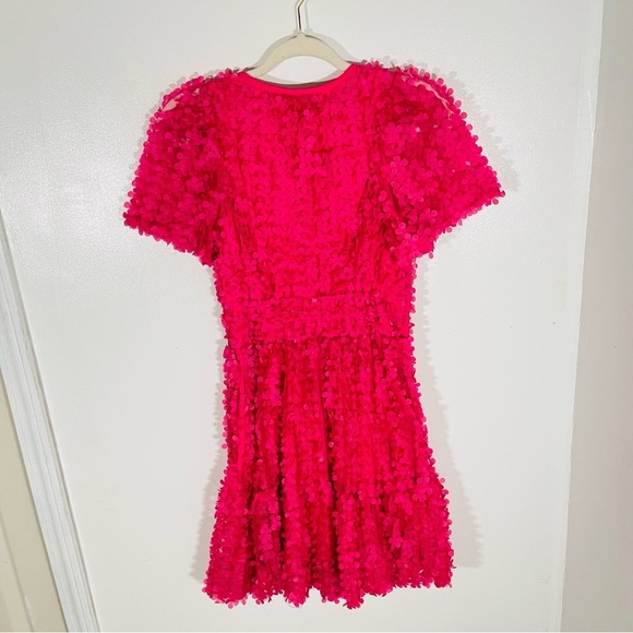 NEW Anthropologie Somerset Mini Dress Floral Appliqué Edition Pink Garden Party - Picture 10 of 10